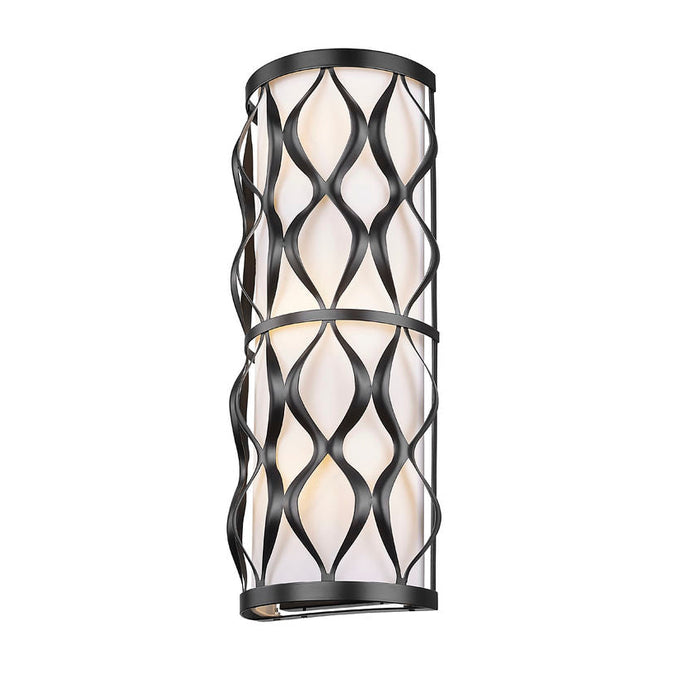 Harden Matte Black 3 Light Wall Sconce Z-Lite 1948-3S-MB | theLightShop