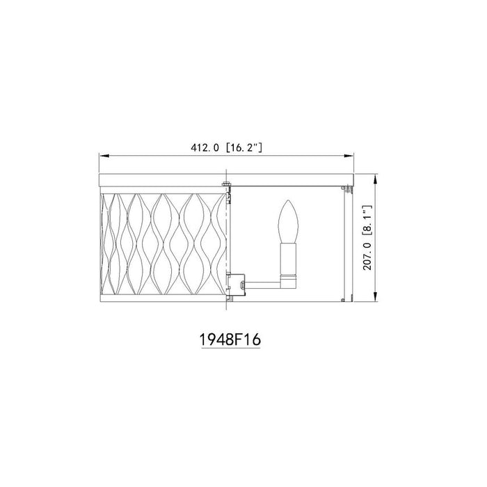 Harden Matte Black 4 Light Flushmount Z-Lite 1948F16-MB | theLightShop