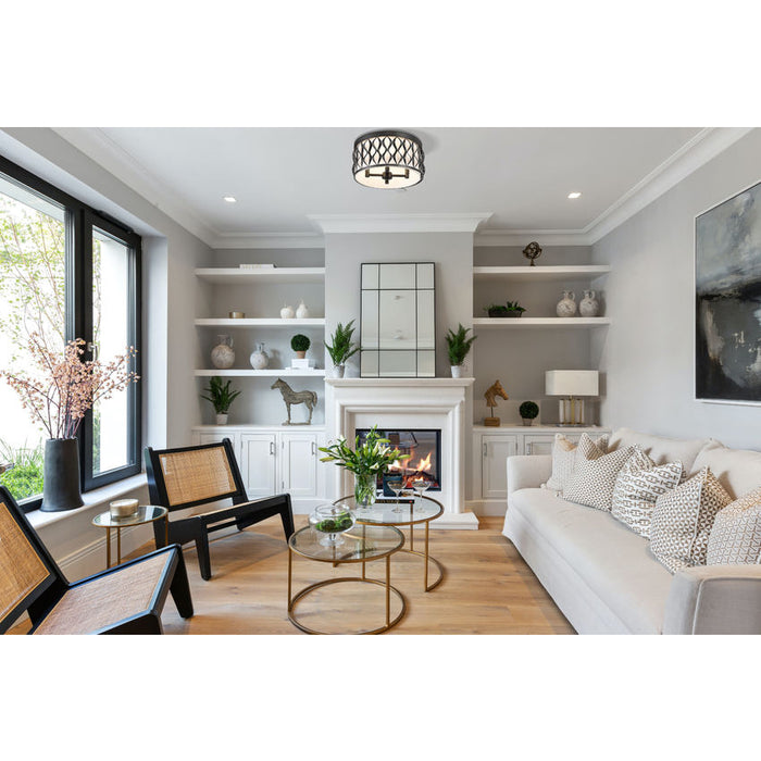 Harden Matte Black 4 Light Flushmount Z-Lite 1948F16-MB | theLightShop