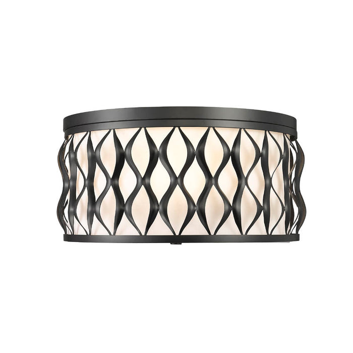 Harden Matte Black 4 Light Flushmount Z-Lite 1948F16-MB | theLightShop