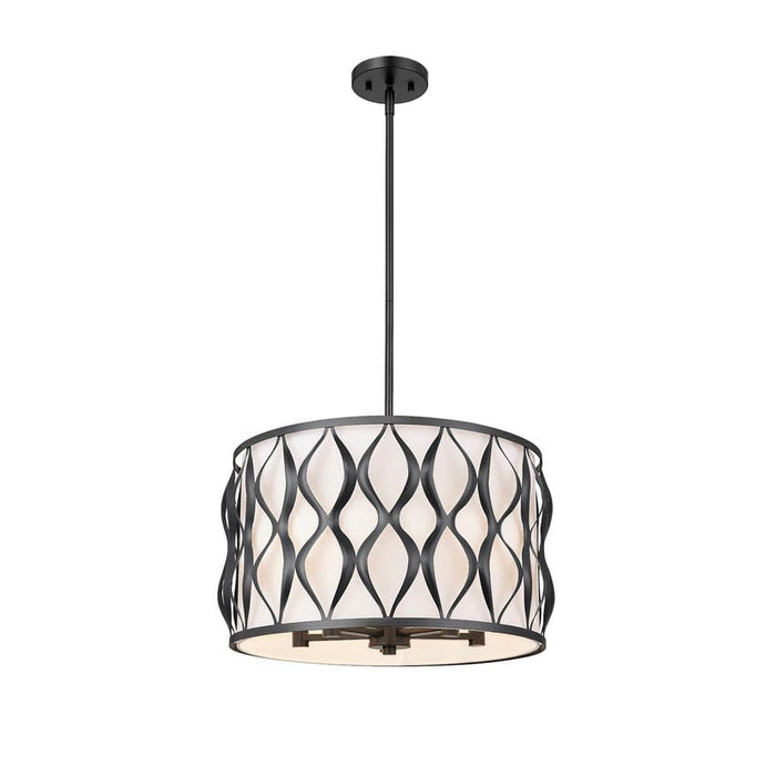 Harden Matte Black 5 Light Pendant Z-Lite 1948P18-MB | theLightShop