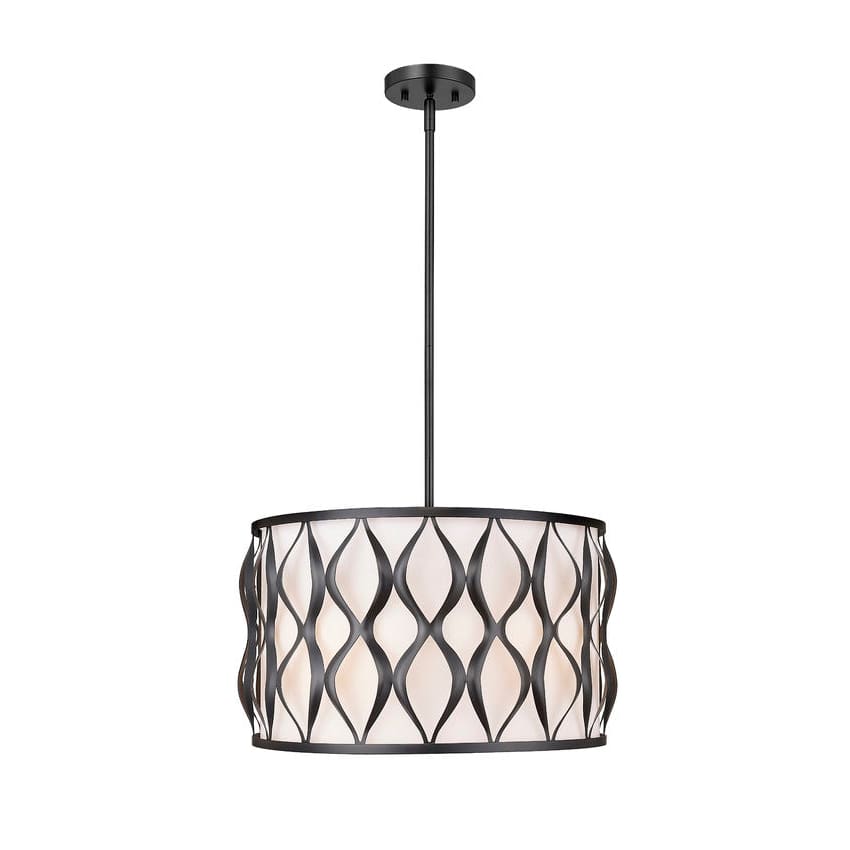 Harden Matte Black 5 Light Pendant Z-Lite 1948P18-MB | theLightShop