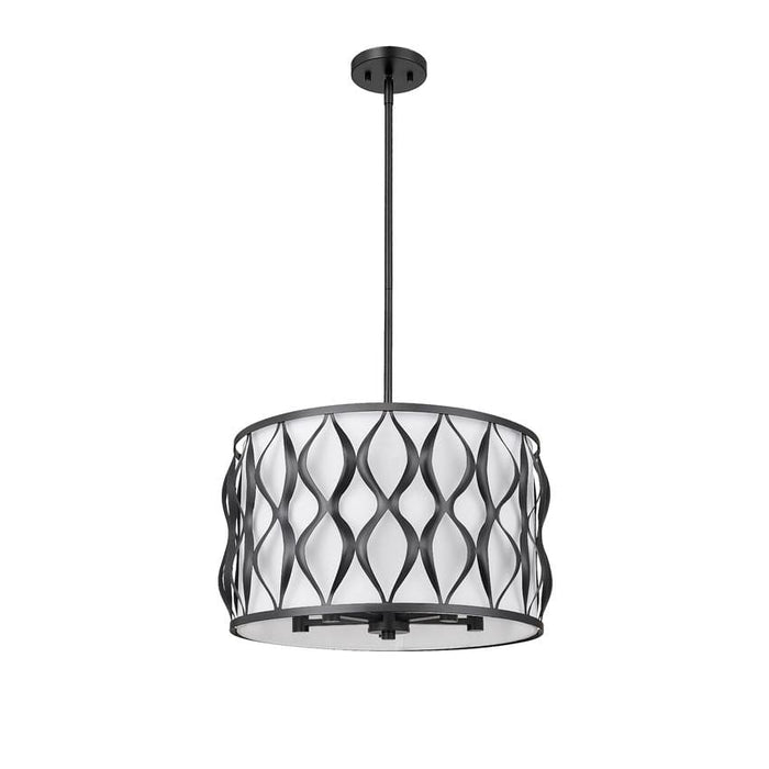 Harden Matte Black 5 Light Pendant Z-Lite 1948P18-MB | theLightShop