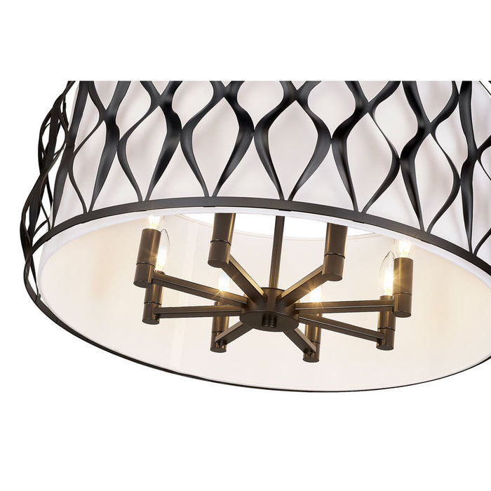 Harden Matte Black 8 Light Pendant Z-Lite 1948P26-MB | theLightShop