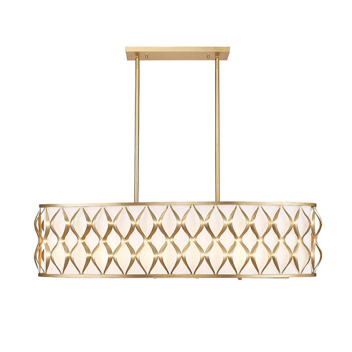 Harden Modern Gold 10 Light Linear Chandelier Z-Lite 1948-42L-MGLD | theLightShop
