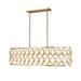 Harden Modern Gold 10 Light Linear Chandelier Z-Lite 1948-42L-MGLD | theLightShop