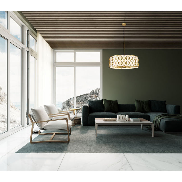 Harden Modern Gold 10 Light Pendant Z-Lite 1948P32-MGLD | theLightShop