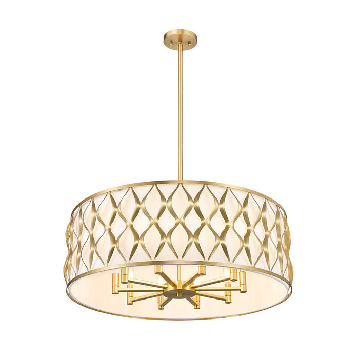 Harden Modern Gold 10 Light Pendant Z-Lite 1948P32-MGLD | theLightShop