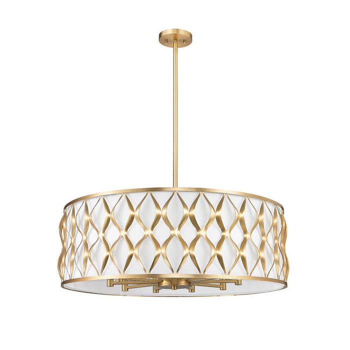 Harden Modern Gold 10 Light Pendant Z-Lite 1948P32-MGLD | theLightShop