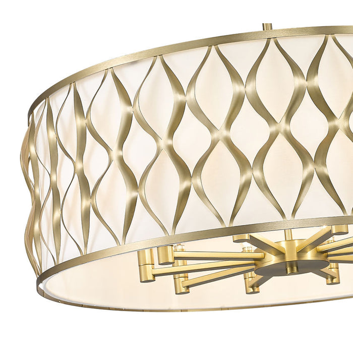 Harden Modern Gold 10 Light Pendant Z-Lite 1948P32-MGLD | theLightShop