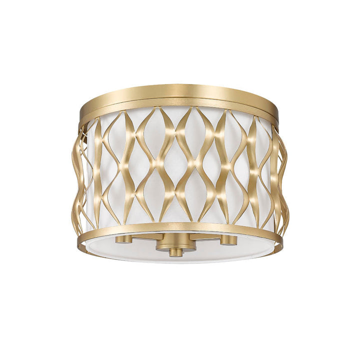 Harden Modern Gold 3 Light Flushmount Z-Lite 1948F12-MGLD | theLightShop