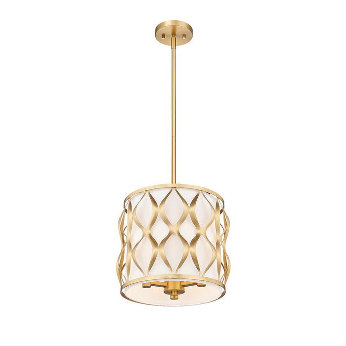 Harden Modern Gold 3 Light Pendant Z-Lite 1948P12-MGLD | theLightShop