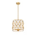 Harden Modern Gold 3 Light Pendant Z-Lite 1948P12-MGLD | theLightShop