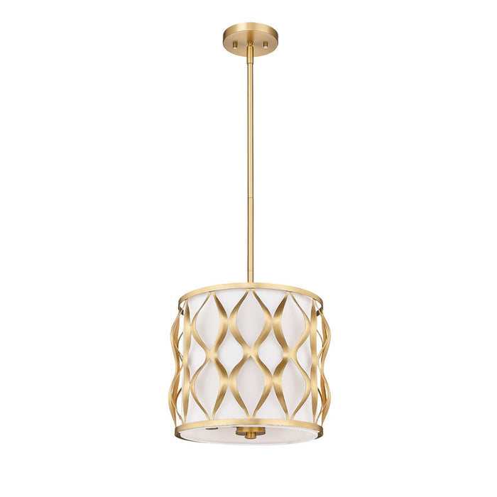 Harden Modern Gold 3 Light Pendant Z-Lite 1948P12-MGLD | theLightShop