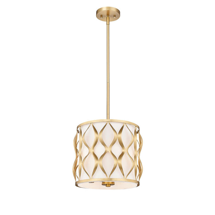 Harden Modern Gold 3 Light Pendant Z-Lite 1948P12-MGLD | theLightShop