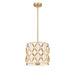 Harden Modern Gold 3 Light Pendant Z-Lite 1948P12-MGLD | theLightShop