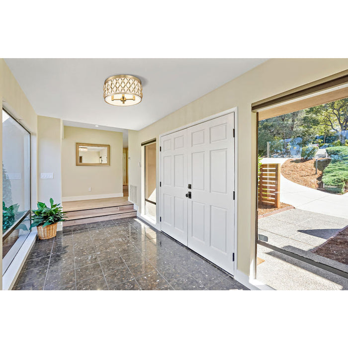 Harden Modern Gold 4 Light Flushmount Z-Lite 1948F16-MGLD | theLightShop