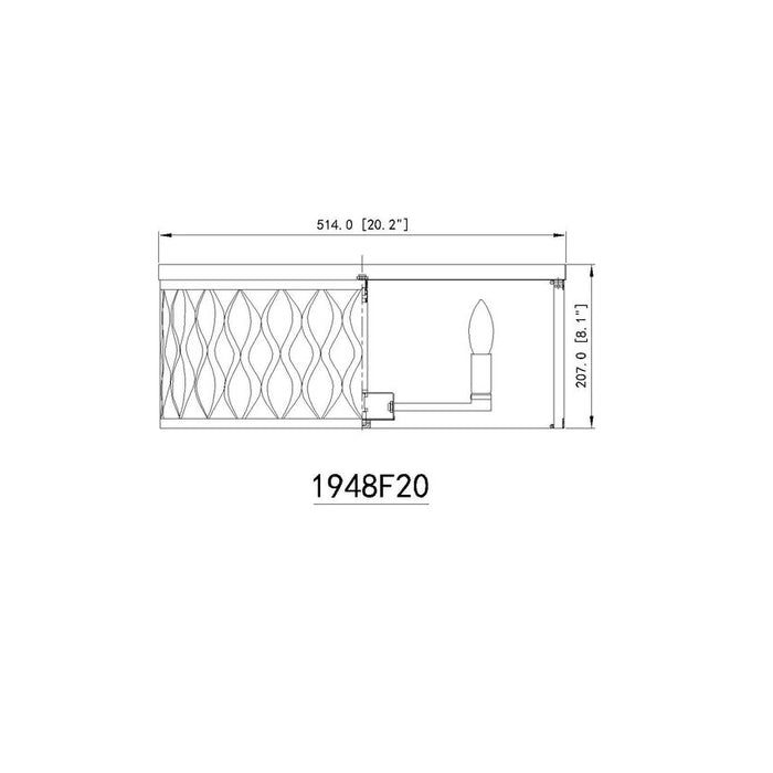 Harden Modern Gold 5 Light Flushmount Z-Lite 1948F20-MGLD | theLightShop