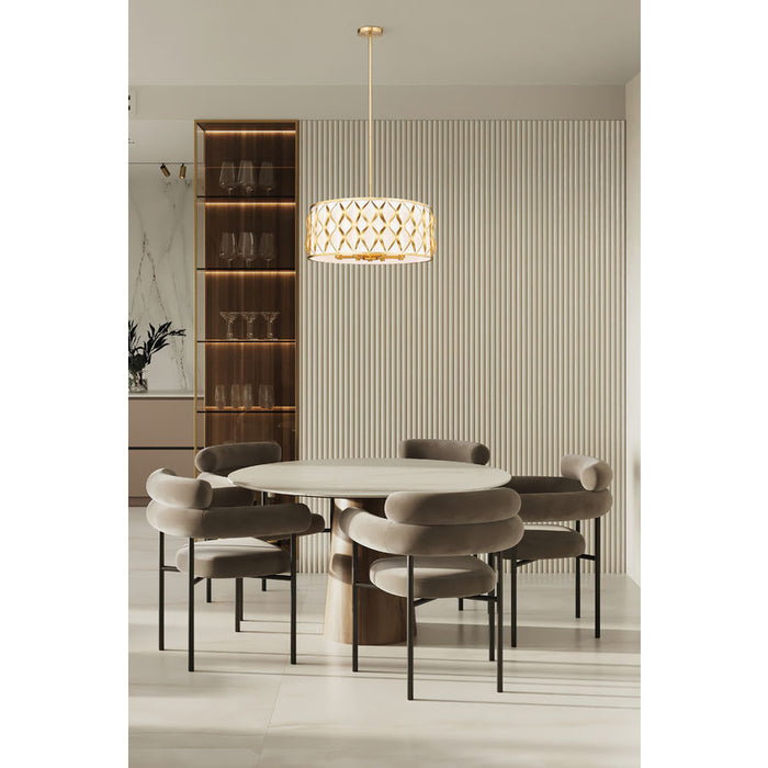 Harden Modern Gold 8 Light Pendant Z-Lite 1948P26-MGLD | theLightShop