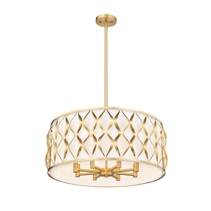 Harden Modern Gold 8 Light Pendant Z-Lite 1948P26-MGLD | theLightShop