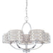 Harlow Polished Nickel Chandelier - Chandeliers