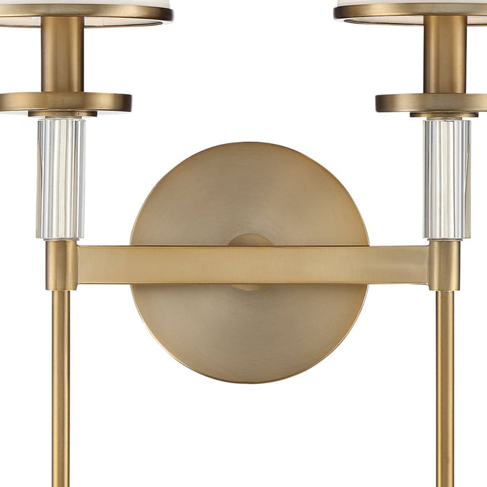 Hatfield 2 Light Vibrant Gold Wall Mount - Wall Sconces
