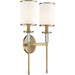 Hatfield 2 Light Vibrant Gold Wall Mount - Wall Sconces