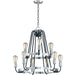 Haven Black / Satin Nickel Chandelier - Chandeliers
