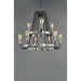 Haven Black / Satin Nickel Chandelier - Chandeliers