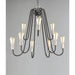 Haven Black / Satin Nickel Chandelier - Chandeliers