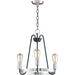Haven Black / Satin Nickel Chandelier - Chandeliers