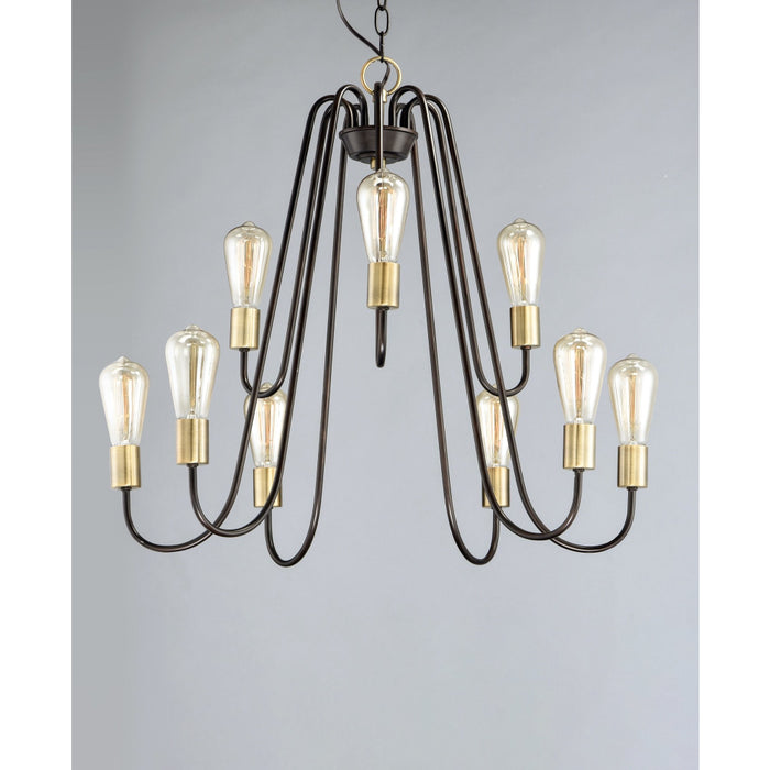 Haven Oil Rubbed Bronze / Antique Brass Chandelier - Chandeliers
