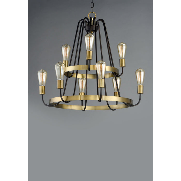 Haven Oil Rubbed Bronze / Antique Brass Chandelier - Chandeliers