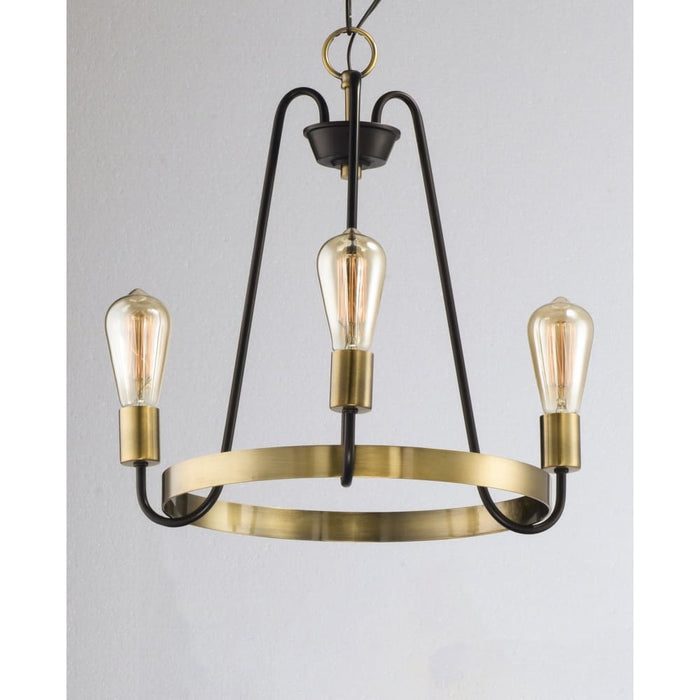 Haven Oil Rubbed Bronze / Antique Brass Chandelier - Chandeliers
