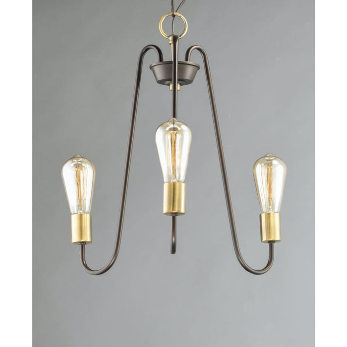 Haven Oil Rubbed Bronze / Antique Brass Chandelier - Chandeliers