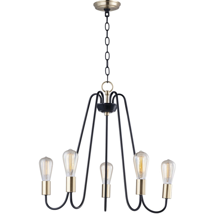 Haven Oil Rubbed Bronze / Antique Brass Chandelier - Chandeliers