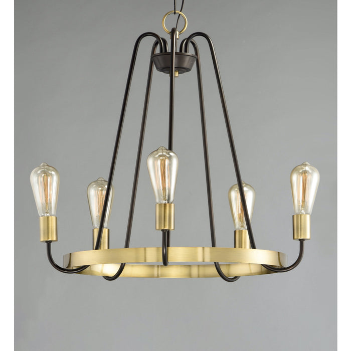 Haven Oil Rubbed Bronze / Antique Brass Chandelier - Chandeliers