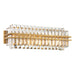 Hayes Aged Brass 4 Light Vanity Light Crystorama HAY-1413-AG