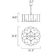 Helix Bronze Fusion Chandelier - Chandeliers