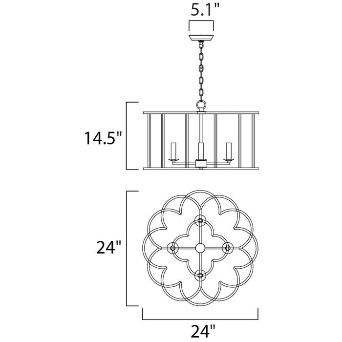 Helix Bronze Fusion Chandelier - Chandeliers