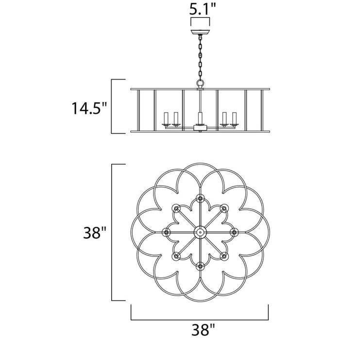 Helix Bronze Fusion Chandelier - Chandeliers