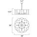 Helix Bronze Fusion Chandelier - Chandeliers