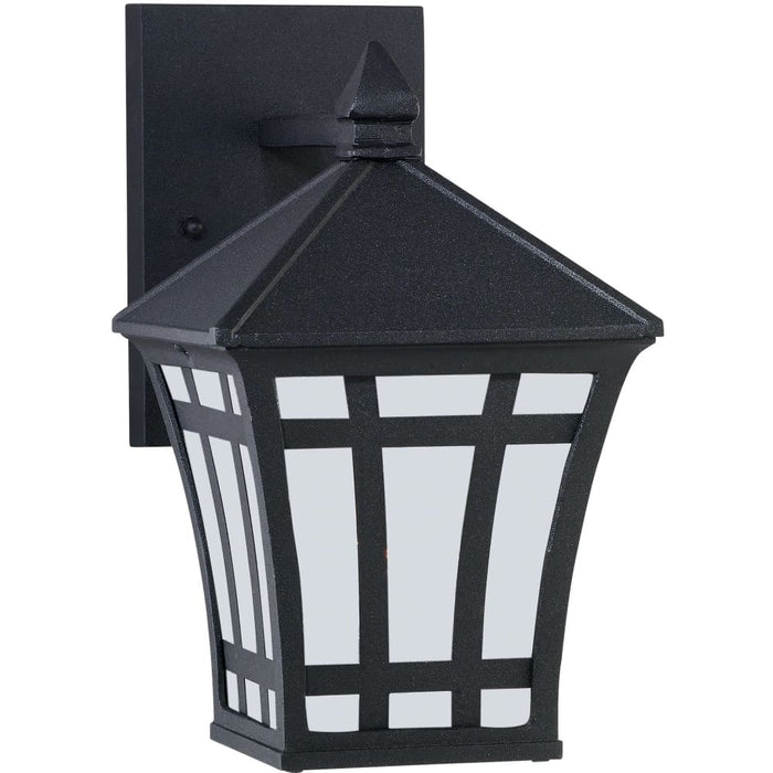 Herrington Black LED Outdoor Wall Lantern - Outdoor Wall Sconce