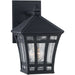 Herrington Black Outdoor Wall Lantern - Outdoor Wall Sconce