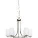 Hettinger Brushed Nickel LED Chandelier - Chandeliers