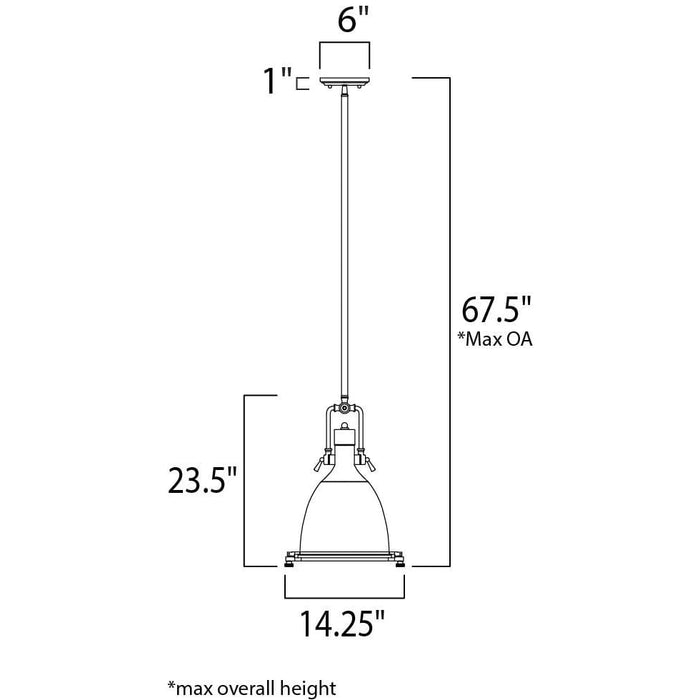 Hi-Bay Bronze Single Pendant - Pendants