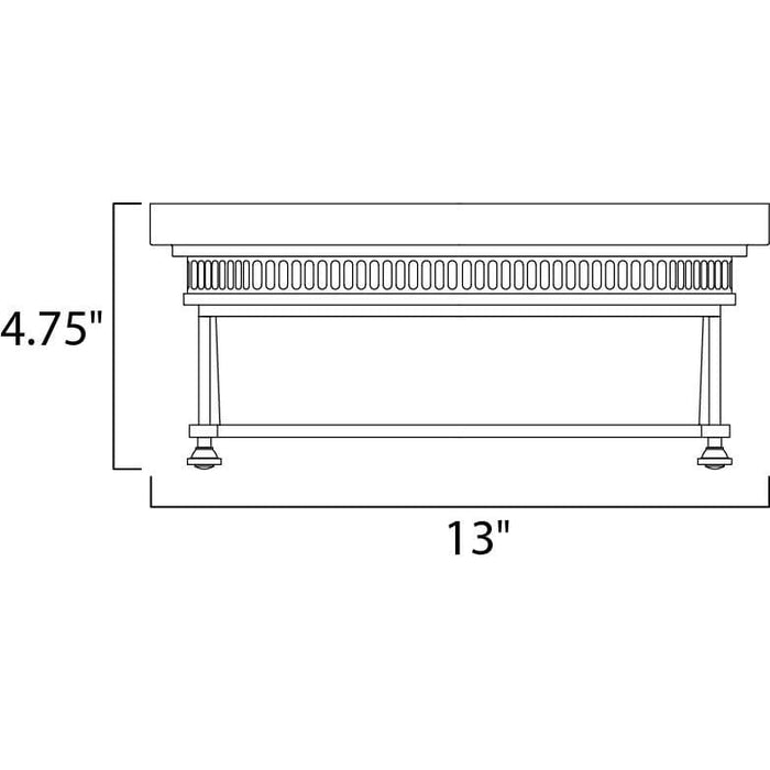 Hi-Bay Satin Nickel Flush Mount - Flushmounts