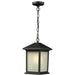 Holbrook Black Outdoor Chain Mount Ceiling Fixture - Outdoor Chain Mount Ceiling Fixture
