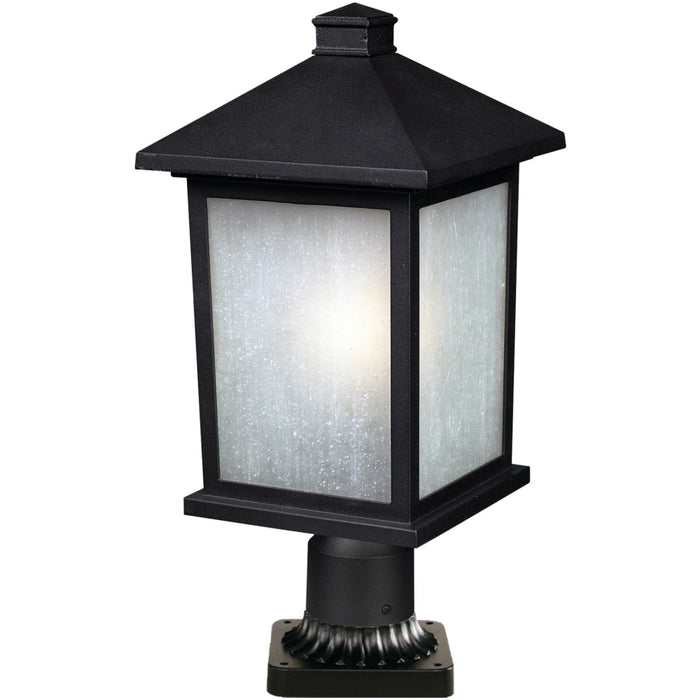 Holbrook Black Outdoor Pier Mounted Fixture | theLightShop
