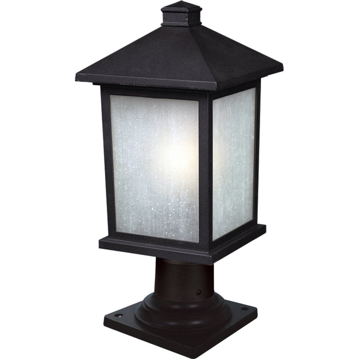 Holbrook Black Outdoor Pier Mounted Fixture | theLightShop